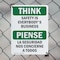 Signmission Safety Culture Sign, 10 in Width, Plastic, Rectangle, Bilingual OS-2PACK-TS-P-1014-L-11866 - alternate 7